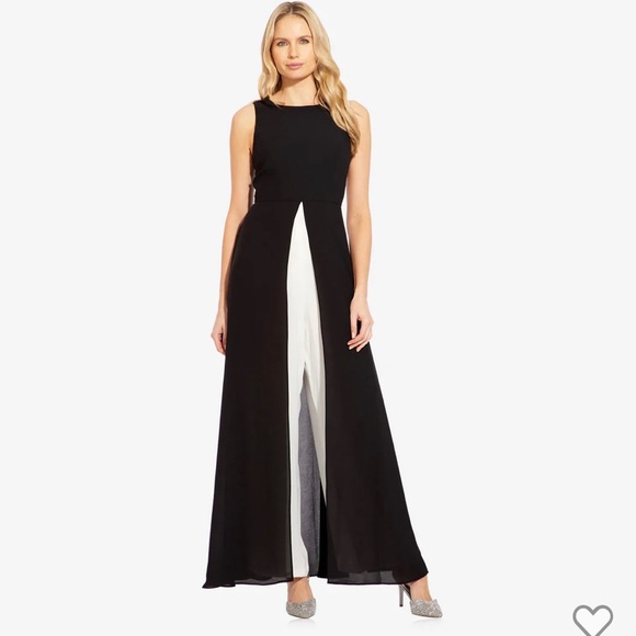 Adrianna Papell JUMPSUIT
SKIRT OVERLAY Gown Dress size 4 or 6 or 8 or 10 or 12 - Picture 2 of 16